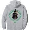 imageWicked Elphaba Signature Front ampamp Back Pullover HoodieHeather Grey