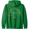 imageWicked Emerald City Front ampamp Back Zip HoodieDark Green