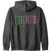 imageWicked Frame Sketched Front ampamp Back Zip HoodieDark Heather Grey