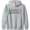 imageWicked Frame Sketched Front ampamp Back Zip HoodieHeather Grey