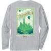 imageWicked Greetings From Emerald City Front ampamp Back Long Sleeve TShirtHeather Grey