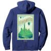imageWicked Greetings From Emerald City Front ampamp Back Pullover HoodieNavy Blue
