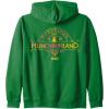 imageWicked Marvelous Munchkinland Front ampamp Back Zip HoodieDark Green