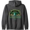 imageWicked Off To Meet The Wizard Emerald City Front ampamp Back Zip HoodieDark Heather Grey