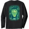 imageWicked Wizard Face Emerald City Front ampamp Back Long Sleeve TShirtBlack