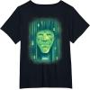 imageWicked Wizard Face Emerald City Front ampamp Back TShirtBlack