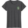 imageWicked Wizard Face Emerald City Front ampamp Back TShirtDark Heather Grey