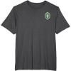 imageWicked Wizard Face Emerald City Front ampamp Back TShirtDark Heather Grey