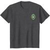 imageWicked Wizard Face Emerald City Front ampamp Back TShirtDark Heather Grey
