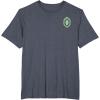 imageWicked Wizard Face Emerald City Front ampamp Back TShirtHeather Blue