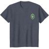imageWicked Wizard Face Emerald City Front ampamp Back TShirtHeather Blue