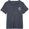 imageWicked Wizard Face Emerald City Front ampamp Back TShirtHeather Blue