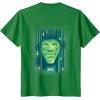 imageWicked Wizard Face Emerald City Front ampamp Back TShirtKelly Green