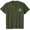 imageWicked Wizard Face Emerald City Front ampamp Back TShirtOlive Green