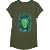 imageWicked Wizard Face Emerald City Front ampamp Back TShirtOlive Green