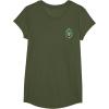 imageWicked Wizard Face Emerald City Front ampamp Back TShirtOlive Green