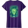 imageWicked Wizard Face Emerald City Front ampamp Back TShirtPurple