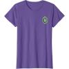 imageWicked Wizard Face Emerald City Front ampamp Back TShirtPurple Heather