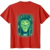 imageWicked Wizard Face Emerald City Front ampamp Back TShirtRed