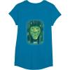imageWicked Wizard Face Emerald City Front ampamp Back TShirtSapphire Blue