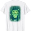 imageWicked Wizard Face Emerald City Front ampamp Back TShirtWhite