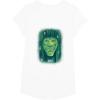 imageWicked Wizard Face Emerald City Front ampamp Back TShirtWhite