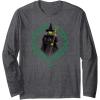 imageWicked Elphaba Portrait Long Sleeve TShirtDark Heather Grey