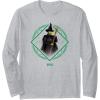 imageWicked Elphaba Portrait Long Sleeve TShirtHeather Grey