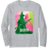 imageWicked Elphaba ampamp Glinda Tonal Long Sleeve TShirtHeather Grey