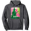 imageWicked Elphaba ampamp Glinda Tonal Pullover HoodieDark Heather Grey