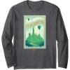 imageWicked Greetings From The Fantabulous Emerald City Long Sleeve TShirtDark Heather Grey