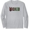 imageWicked Pink And Green Logo Long Sleeve TShirtHeather Grey