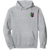 imageWicked Pink ampamp Green Front ampamp Back Pullover HoodieHeather Grey