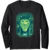 imageWicked Wizard Face Emerald City Long Sleeve TShirtBlack