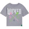 imagewicked Girls Cropped Boxy Drop Shoulder TShirt Toddler to Adult Sizes 2T  2XLHeather Gray  Wicked
