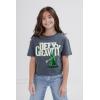imagewicked Girls Cropped Boxy Drop Shoulder TShirt Toddler to Adult Sizes 2T  2XLBlack  Elphaba