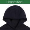 imagewicked Girls Fleece Drop Shoulder Pullover Hoodie Toddler to Adult Sizes 2T  2XLBlack  Glinda  Elphaba