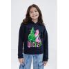 imagewicked Girls Fleece Drop Shoulder Pullover Hoodie Toddler to Adult Sizes 2T  2XLBlack  Glinda  Elphaba
