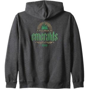imageWicked City Made Of Emeralds Zip HoodieDark Heather Grey
