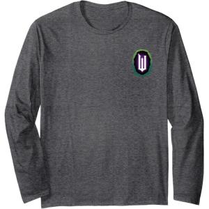 imageWicked Elphaba Front ampamp Back Long Sleeve TShirtDark Heather Grey