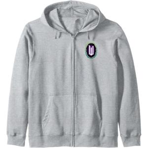 imageWicked Elphaba Front ampamp Back Zip HoodieHeather Grey