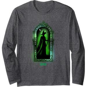 imageWicked Elphaba No One Mourns The Wicked Long Sleeve TShirtDark Heather Grey