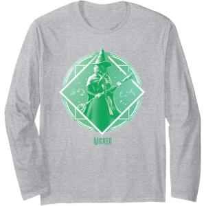 imageWicked Elphaba Tonal Long Sleeve TShirtHeather Grey