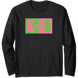 imageWicked Elphaba ampamp Glinda Silhouettes Long Sleeve TShirtBlack