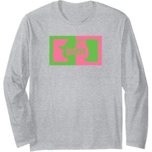 imageWicked Elphaba ampamp Glinda Silhouettes Long Sleeve TShirtHeather Grey