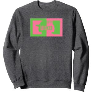 imageWicked Elphaba ampamp Glinda Silhouettes SweatshirtDark Heather Grey