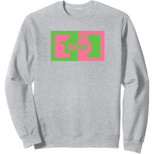 imageWicked Elphaba ampamp Glinda Silhouettes SweatshirtHeather Grey