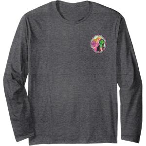 imageWicked Frame Sketched Front ampamp Back Long Sleeve TShirtDark Heather Grey