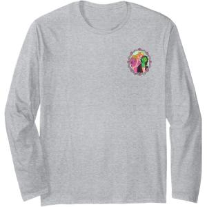 imageWicked Frame Sketched Front ampamp Back Long Sleeve TShirtHeather Grey