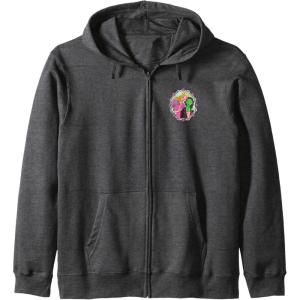 imageWicked Frame Sketched Front ampamp Back Zip HoodieDark Heather Grey